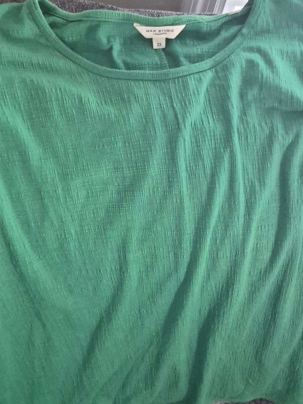 Max Studio Bright Emerald Knit Top